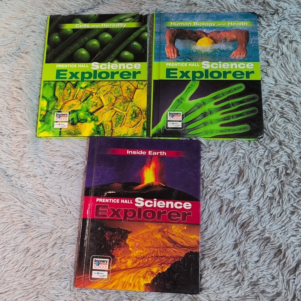 Lot of 3 Prentice‎ Hall Science Explorer Teacher's Homeschool Cells Biology